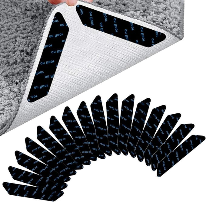 16 stuks antislip tapijtonderlaag PVC 30x30cm