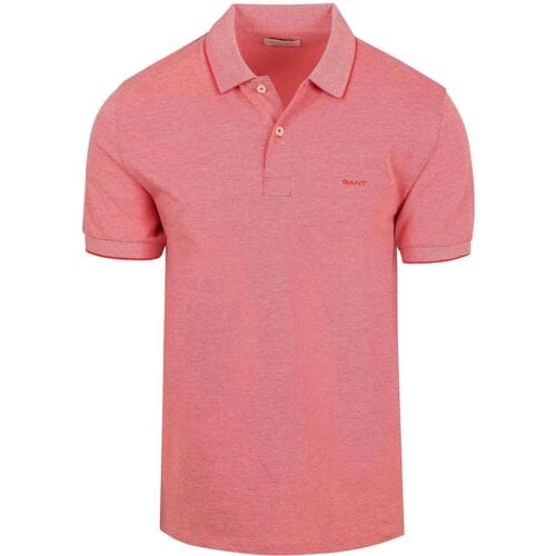 Gant 2Tone Piqué Poloshirt Rood - Maat XXL - Heren