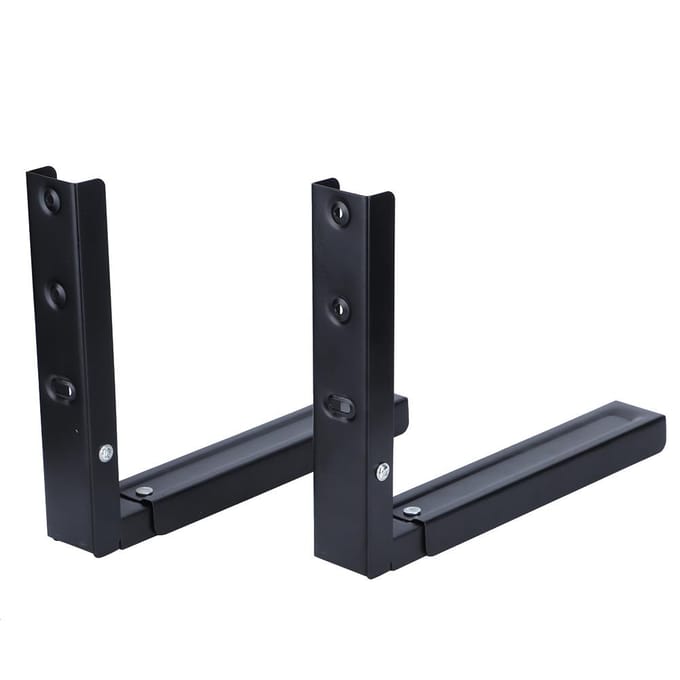 Metalen telescopische en verstelbare houder voor magnetron aan de muur?Gemonteerde beugel accessoirekits black