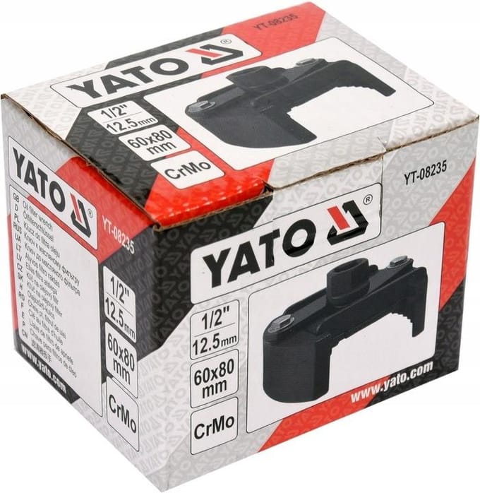 Yato 1/2" Professionele Verstelbare Oliefiltersleutels 80 - 105 mm