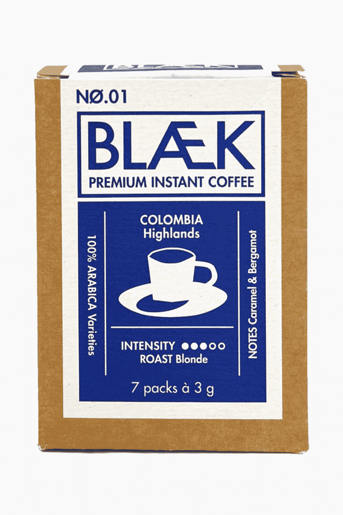 Blaek BLÆK Specialty Instant Coffee No. 1 Colombia 21g