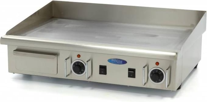 Grillplaat - Glad - 73 cm - incl. Opvangbak - 400V