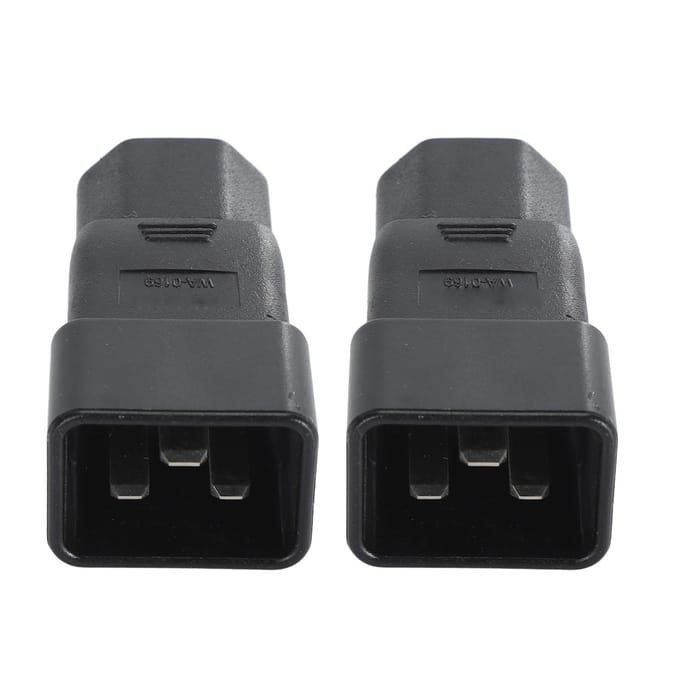 2 stuks IEC320 C20 naar IEC320 C21 Stroomadapter Professionele Plug and Play C20 naar C21 Stekker