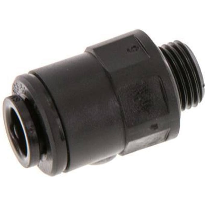 6mm x G1/8'' POM Insteekfitting buitendraad NBR [5 Stuks]