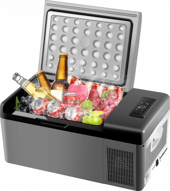 Coolbox - Koelbox 15L - Elektrische coolbox - draagbare mini koelkast - Draagbare auto vriezer 12/24Volt