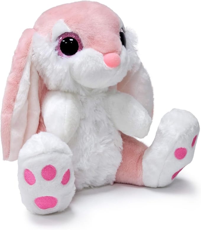 Lief Zacht Pluche Konijn Knuffel Dier (Roze, 29 cm)