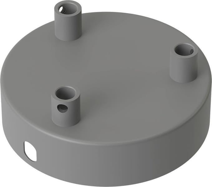 Calex plafondkap 3 snoeren Ø10 cm - beton rond