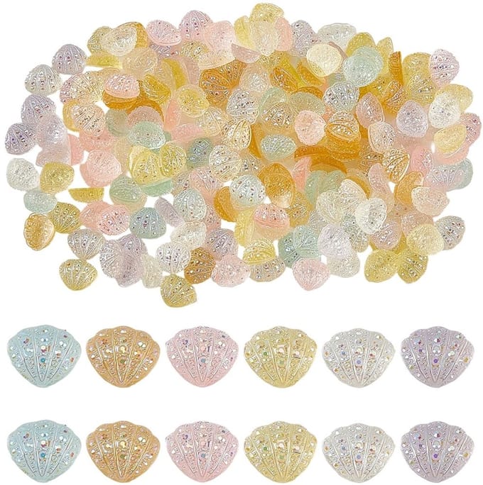Allecto - Schelp Nail Charms - 3D Manicure Decoratie - Voor Nail Art