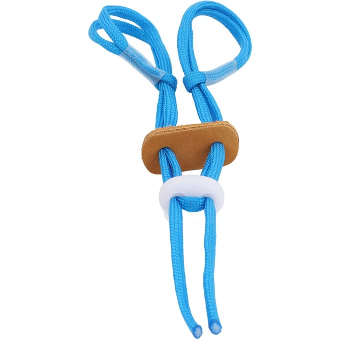 Sangle de doigt de tir à l'arc en polyester réglable, sangle de doigt, corde d'arc de tir à l'arc, protège-main pour arc recourbé bleu