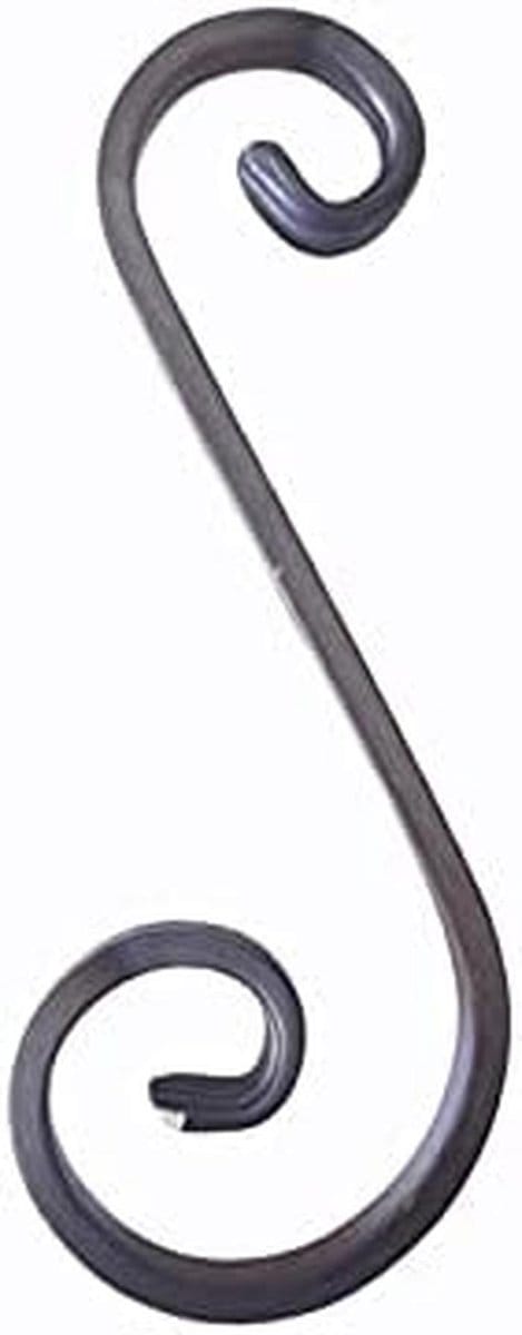Plat IJzer in S-Vorm, Afdeling 14 x 6 mm