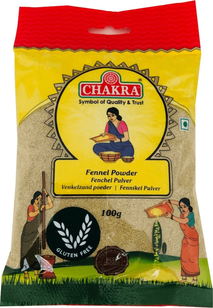 Chakra Venkelpoeder - Fennel Powder - 3x 100 g