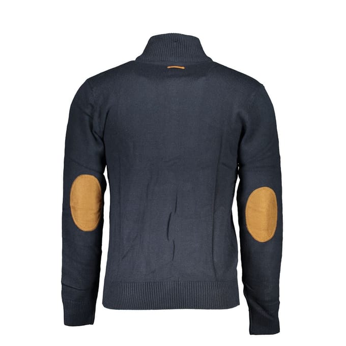 Gianmarco Venturi Blauwe Katoenen Heren Cardigan