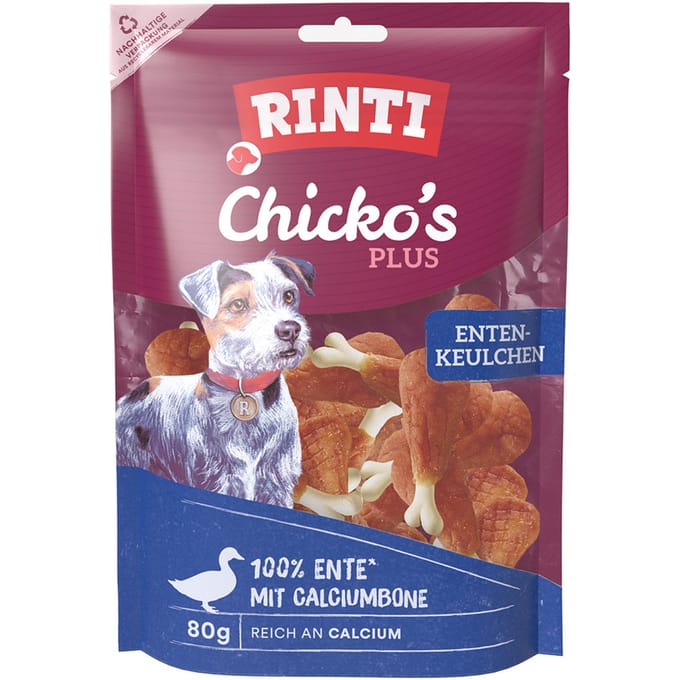 Rinti - Extra Chicko Plus 12x80g - Eendenboutjes