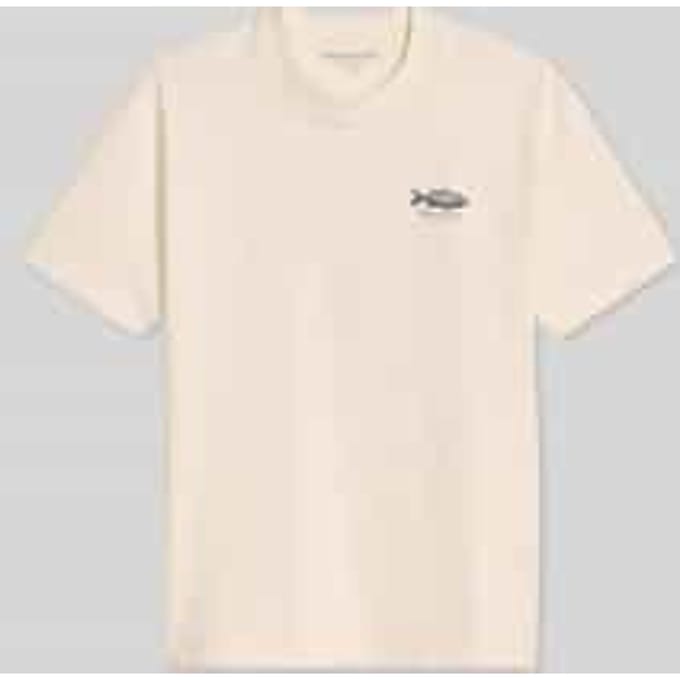 Loose fit t-shirt van pure katoen met rugprint