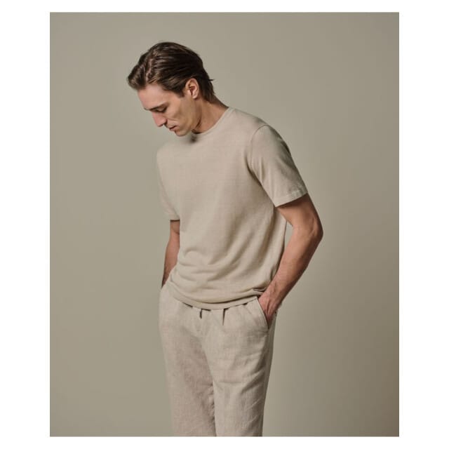 Profuomo T-shirt Crew Neck Ss T-shirts Beige Ppxt10006