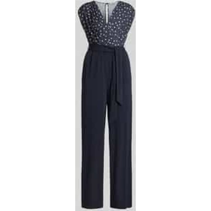 regular fit jumpsuit met V-hals