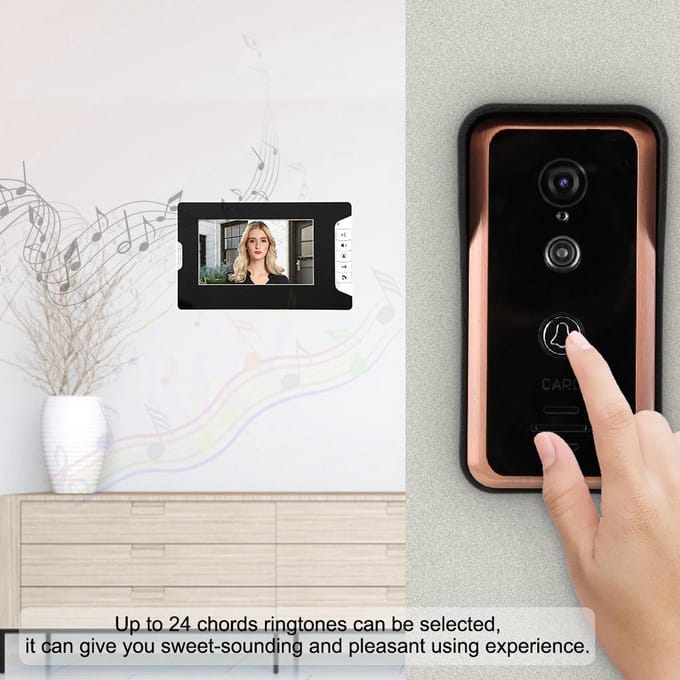 7-inch Bedraad Video Intercom Appartement Deurtelefoon Systeem Slimme Toegang Deurcamera