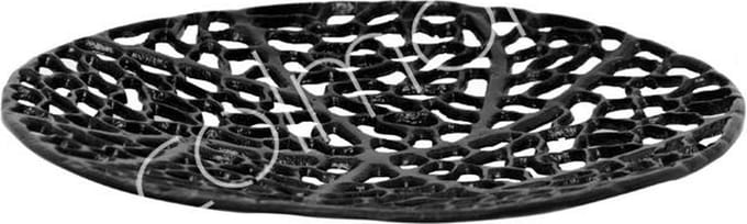 Colmore decoratieschaal alu raw/mat black 30x30x3cm