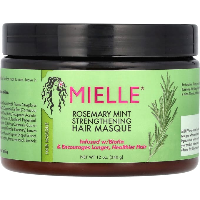 Masque capillaire fortifiant, Romarin Menthe, 12 oz (340 g)