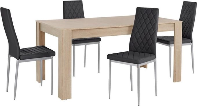 Lynn&Brooke-Eetset - 160 cm - Zwart