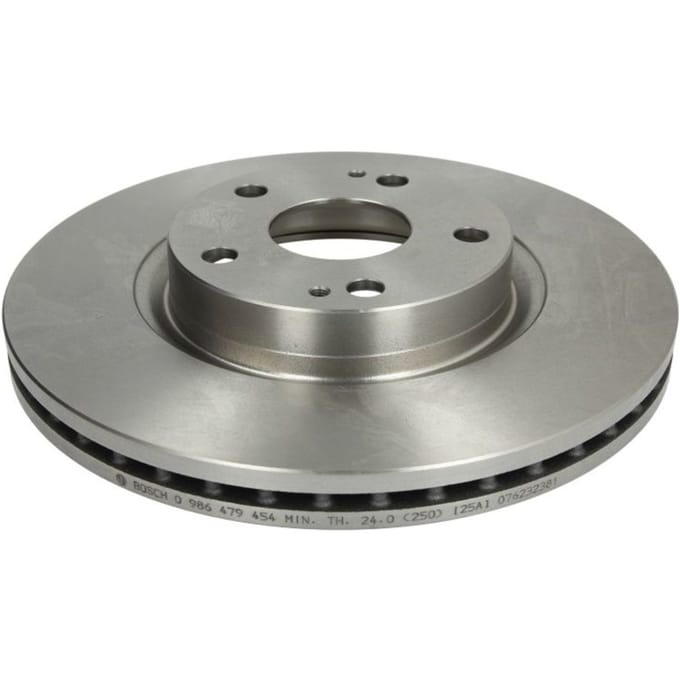 Remschijf BOSCH 0 986 479 454 voorkant, geventileerd, sterk gecarboniseerd, 1 Stuk