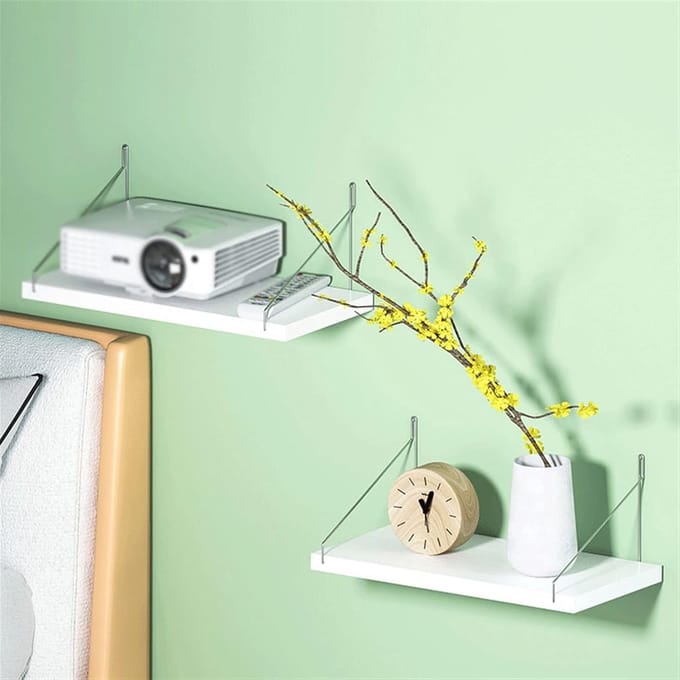 Projector Bevestiging - Projector Rek - Entertainment Thuis - Muur Gemonteerd - 31.4 x 7.8 Inch - Wit