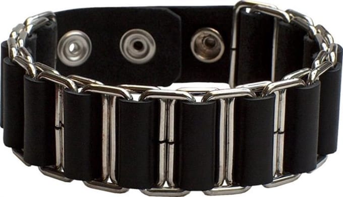 Mister b leather armband linked medium