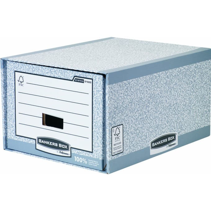Archieflade Bankers Box A4 System A4 grijs