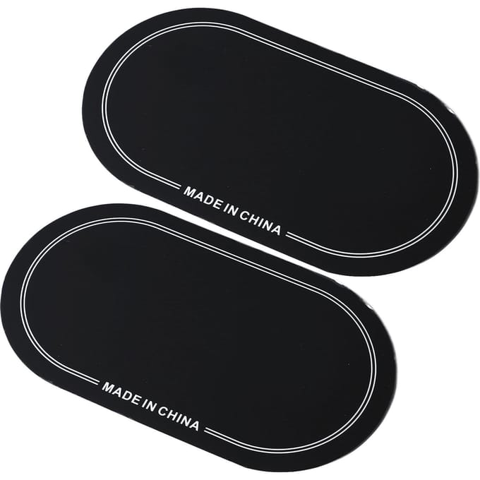 2 STKS Drumvel Patch PET Slijtvast Drumvel Patch Beschermer voor Oefening Optreden Dubbel black