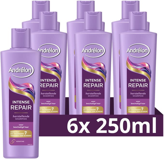 Andrélon - Shampoo - Intense Repair - 6 x 250 ml