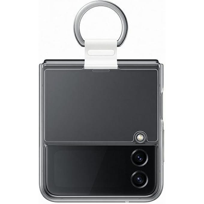 Étui Samsung EF-OF721CTEGWW Z Flip 4 transparent transparent Housse Transparente Anneau