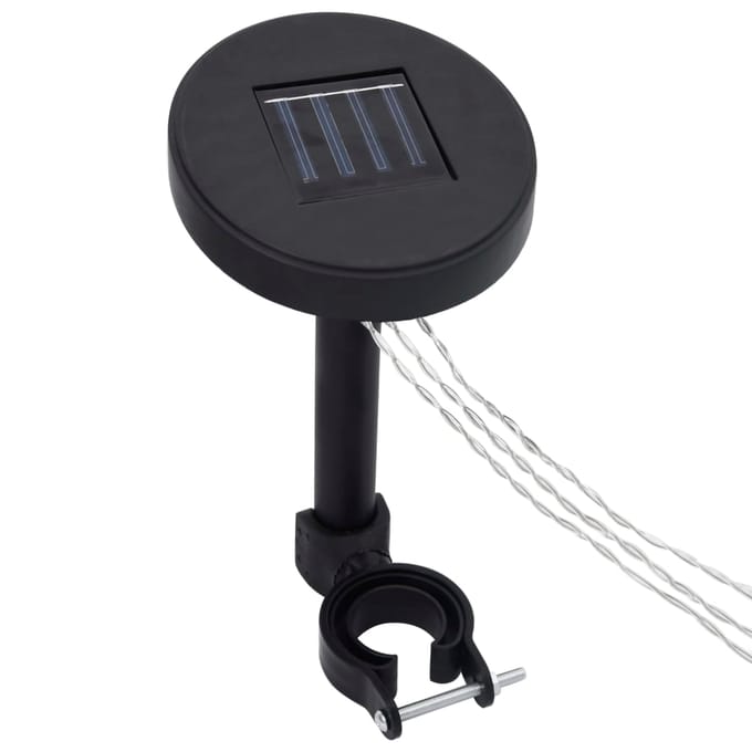 vidaXL - Lichtslinger - met - zonnepaneel - voor - prieel - LED