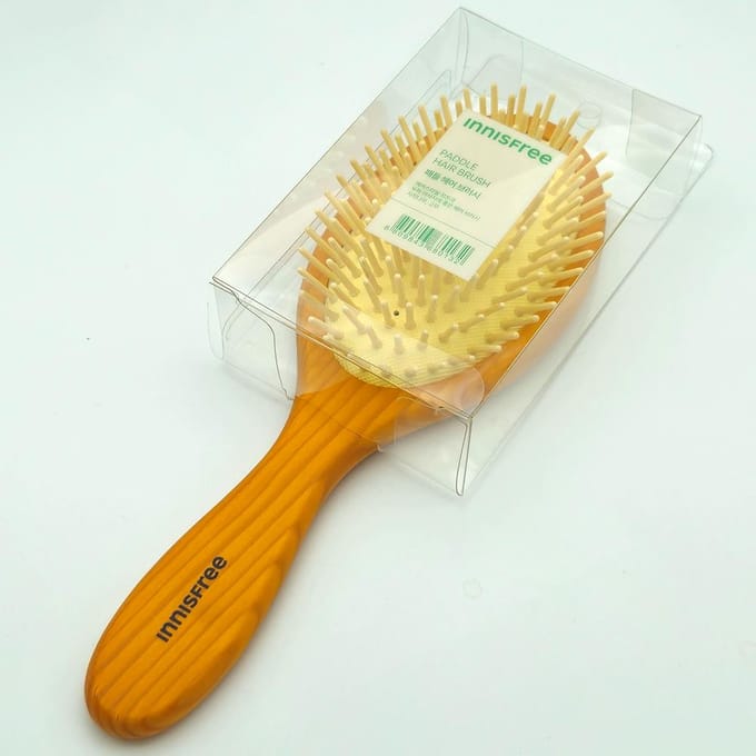 Innisfree Brosse à cheveux plate 1pc + Sample Gifts yellow