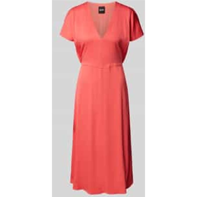 Midi-jurk met V-hals, model 'Dieshana'