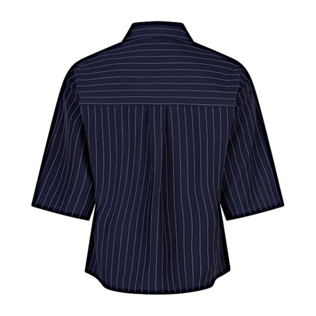 Red Button blouse SRB4777 Nora pinstripe - Darkblue