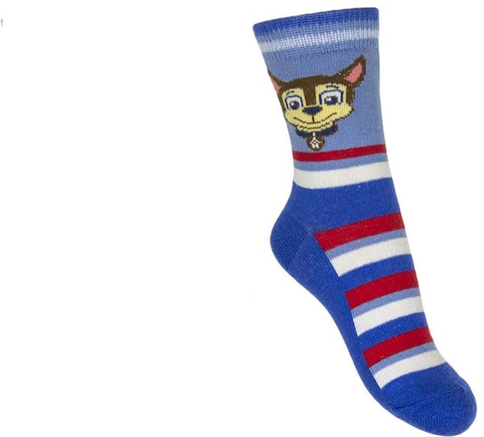 Paw Patrol Sokken Chase Blauw wit rood 31/34