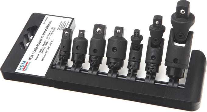 HBM 7 Delige Kracht Adapter en Kniestukkenset
