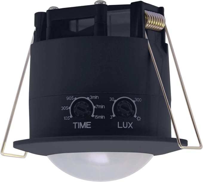 OKO - Inbouw Bewegingssensor - PIR - melder - inbouw - 360° - zwart