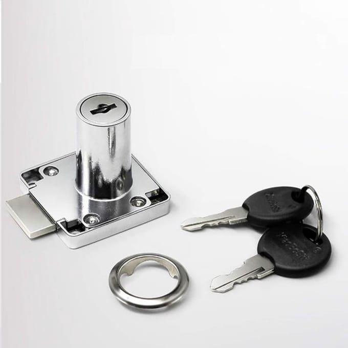 Allecto - Zinc Alloy Cam Lock met 2 Sleutels - Veiligheidsdeur- en