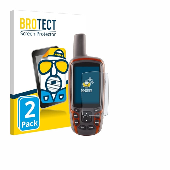 BROTECT - Screenprotector voor Garmin GPSMAP 62s - Folie Beschermfolie matte 2 Stuks