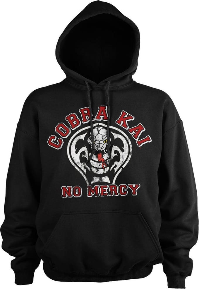Cobra Kai No Mercy-hoodie, zwart