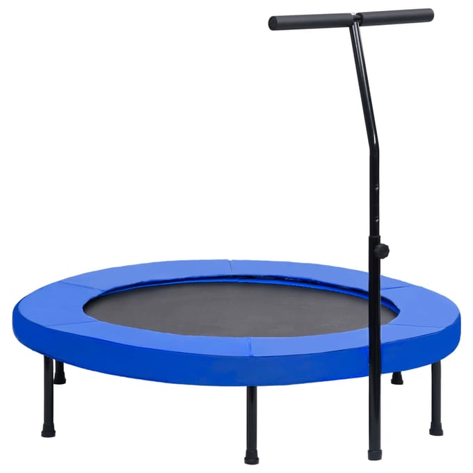 vidaXL Fitnesstrampoline met handgreep en veiligheidsmat 122 cm