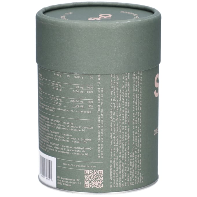 SiRo Creatine Fit | Creapure® complex met vitamine C, D3, calcium, mangaan 290 Poeder