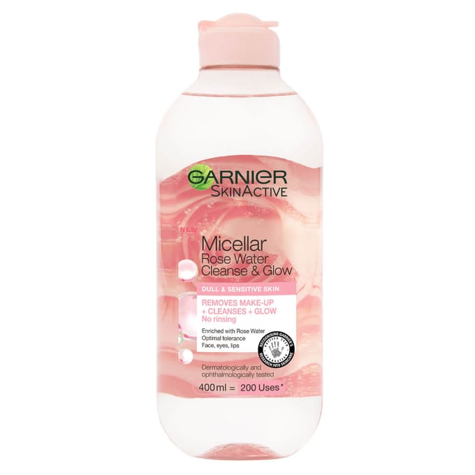 Garnier Makeup Remover Eco Pads and Rose Micellar Water Duo Set