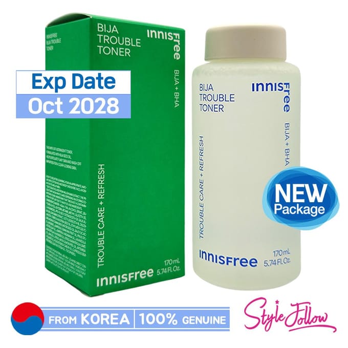 INNISFREE Bija Trouble Toner 170ml 170ml gray