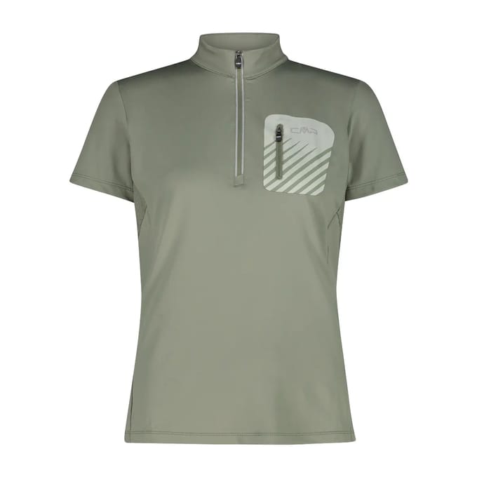 T-shirt ½ zip met zak voor dames CMP