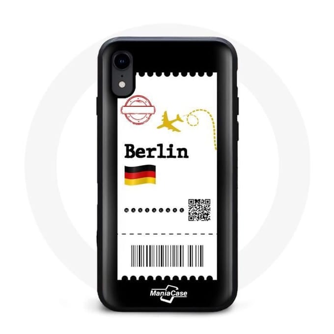 Coque iphone X billet d'avion berlin