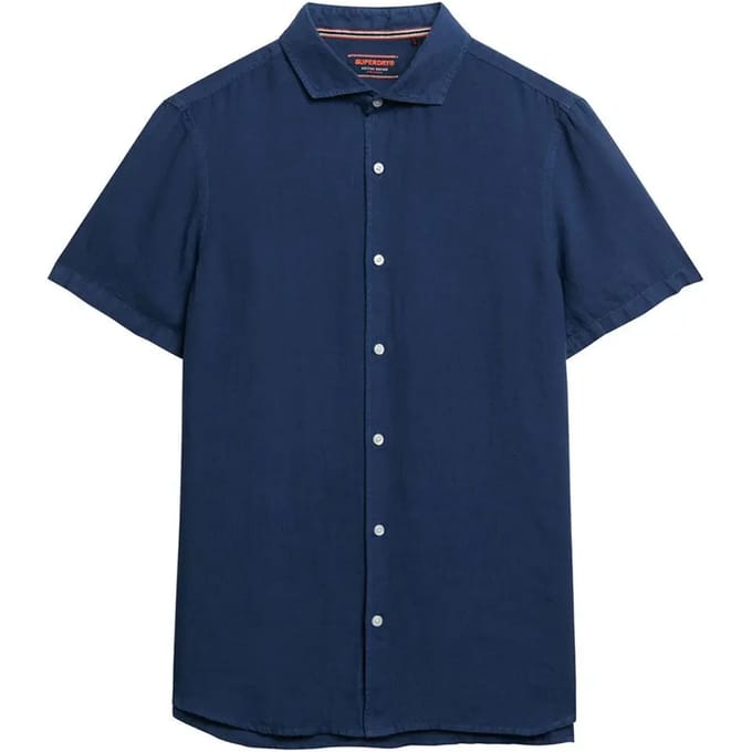 Superdry Vacation Linnen SS Overhemd Heren - Maat S