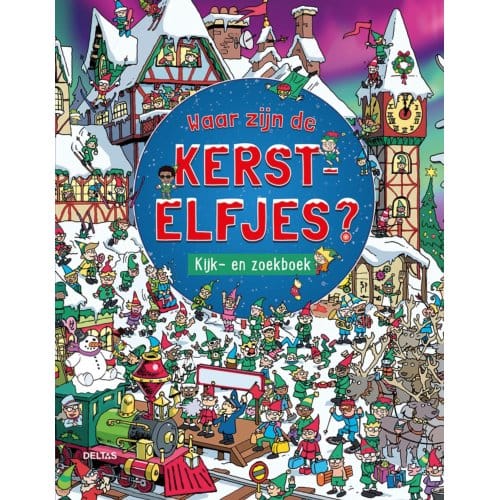 Deltas Waar zijn kerstelfjes? Kijk- en zoekboek Educatieve boeken (spelletjes en raadsels)