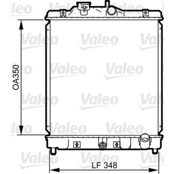 Radiator, motorkoeling VALEO 734117